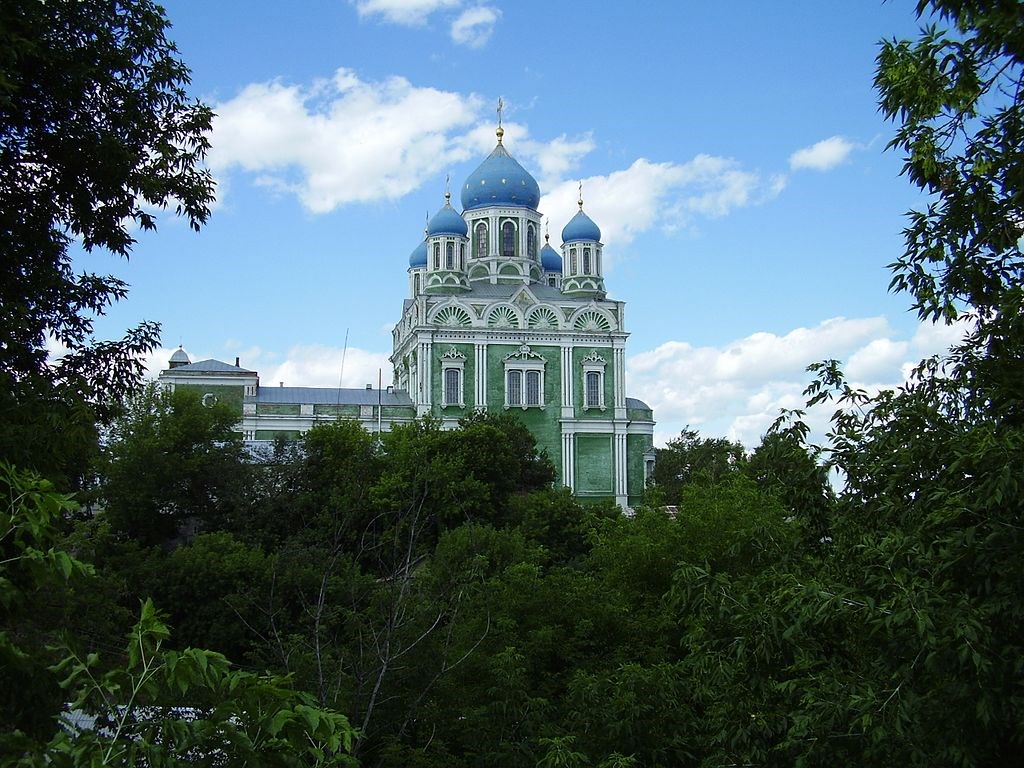 Елец. Вид на Вознесенский собор. Фото: Шалин at Russian Wikipedia, Public domain, via Wikimedia Commons